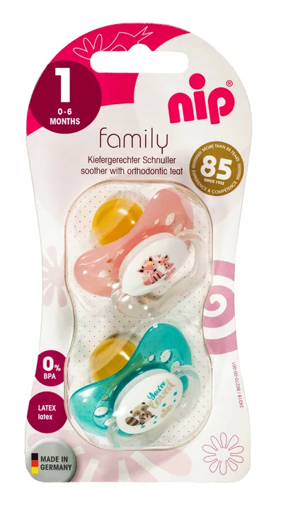 Nip Family Duda,Latex, Vel.1 (0-6Mjeseci), Šarena