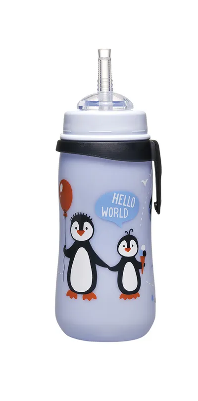 Nip Straw Cup, PP, 330ml , Boy, Plava