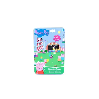 PEPPA PIG puzzle u limenci, 48 dijelova, Plava