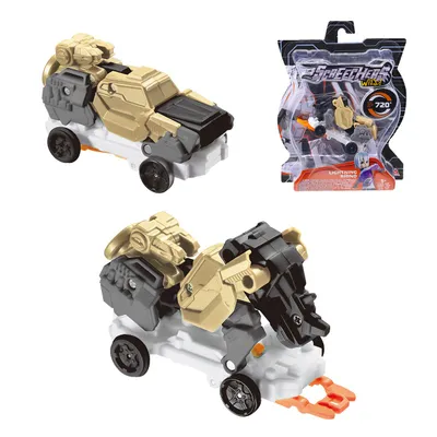 Screechers Wild 4, vozilo Thunder Rhino 720°, 10cm, Crna