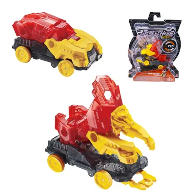 Screechers Wild 4, vozilo Wildfire Lion 720°, 10cm, Crvena