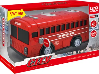 Tomo Šped Autobus 17x9 cm, Crvena