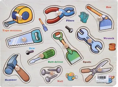 Tomo Šped Drvene Puzzle Alat 30x22cm