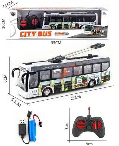 Tomo Šped Igračka Autobus na daljinsko upravljanje 21x6cm