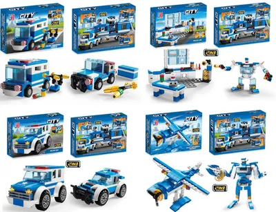 Tomo Šped Igračka Policijski set kocke 18x12cm