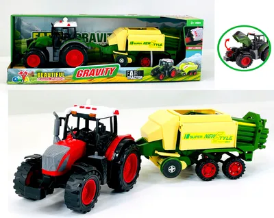 Traktor 49x13cm, Šarena