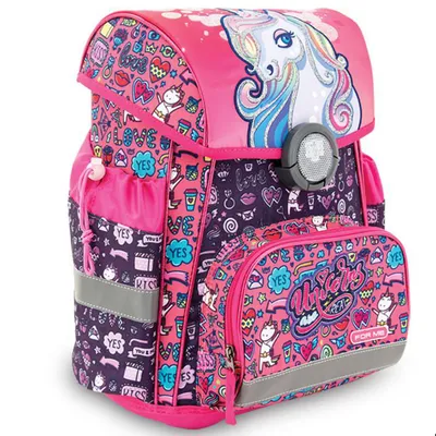 FOR ME Školski ruksak Unicorn anatomski FSB2040 roza