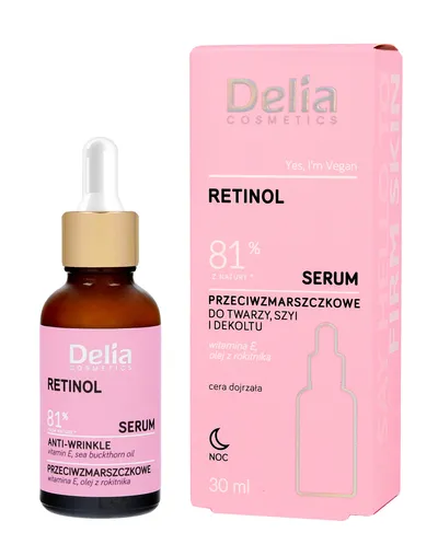 DELIA Serum RETNOL za lice, vrat i dekolte 30ml