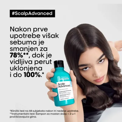 L'ORÉAL PROFESSIONNEL Šampon protiv peruti Skalp Advanced 300 ml