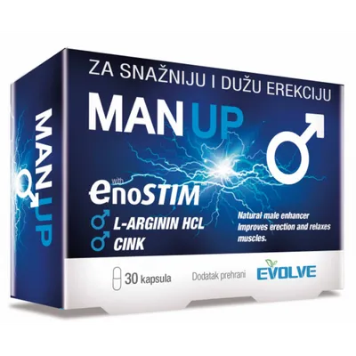 Evolve Man Up Kapsule za Potenciju, 30 kom