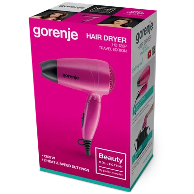 GORENJE HD122P Fen za kosu, 1200W, Travel edition, Roze