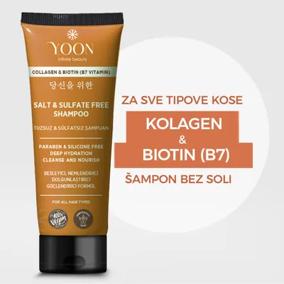 YOON Šampon Bez Sulfata i Soli 250ml, Smeđa