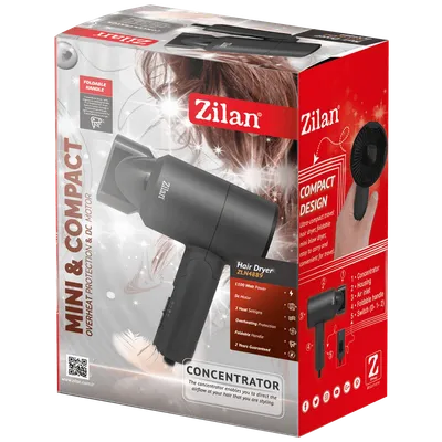 ZILAN Fen za kosu, 1100W - ZLN4889, Crni