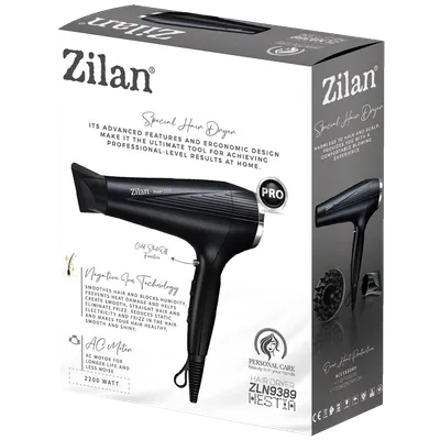 ZILAN Fen za kosu, 2200 W - ZLN9389 Hestia, Crni