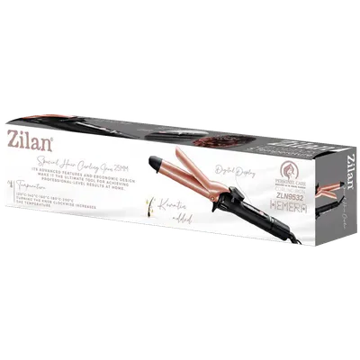 ZILAN Uvijač za kosu, 200°C, LED zaslon, Ø 25 mm, 30W - ZLN9532 Hemera, Crni