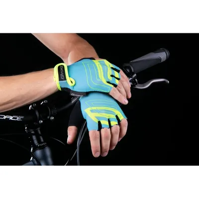 FORCE Biciklističke rukavice Sport L plavo-žute