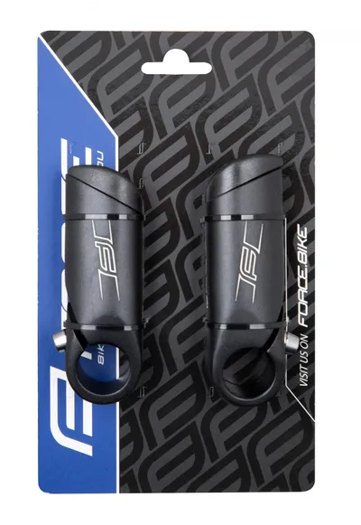 FORCE Rogovi FIT 8 cm aluminijum Crni