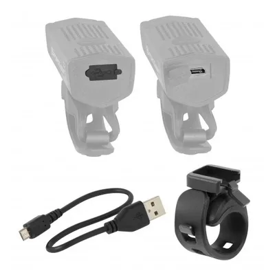 FORCE Set svjetala prednje + zadnje USB DOT