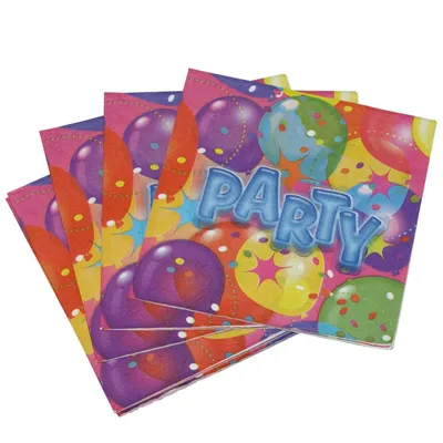 Amscan Salvete party 20 komada, Šarene