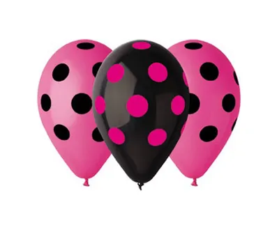 Gemar Balon 30cm 5Kom, Crna