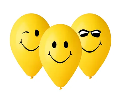 Gemar Baloni 3 Smiles Žuti 30cm,5/1