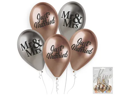 Gemar Baloni Premium Just Married, 33cm 5/1