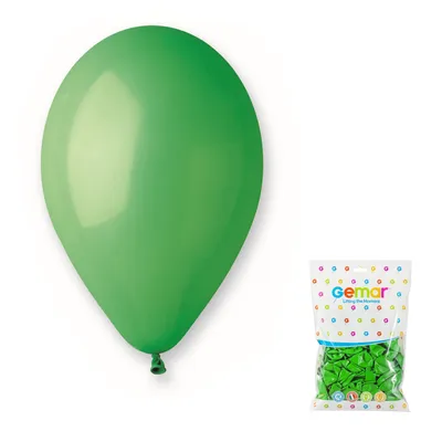 Gemar Pastelni Baloni 25Cm, 100Kom, Zelena