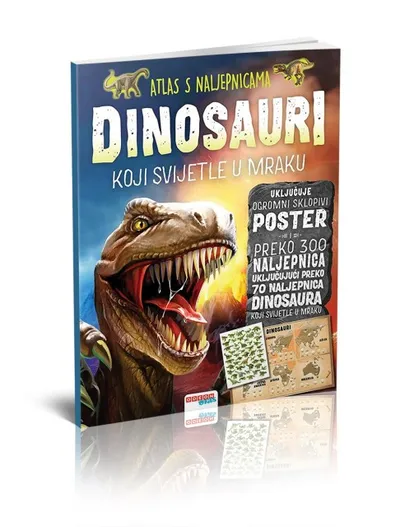 Odeon kids Atlas s naljepnicama Dinosauri