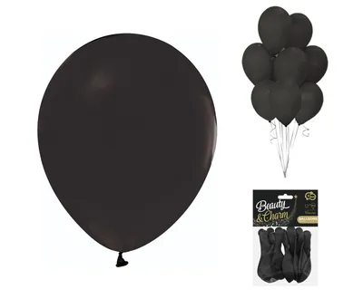 Party Deco Balon 30cm 10Kom, Crni