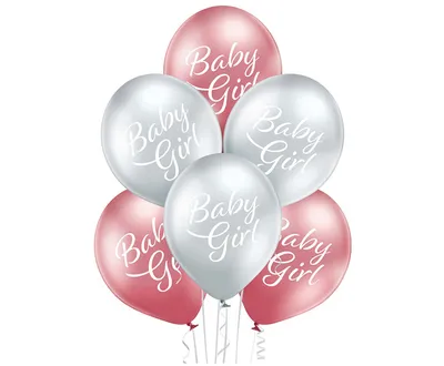 Party Deco Balon Baby Girl 6/1