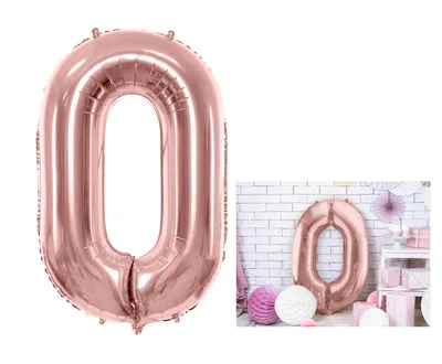 Party Deco Balon Folijski Broj 0, 86cm, Roze