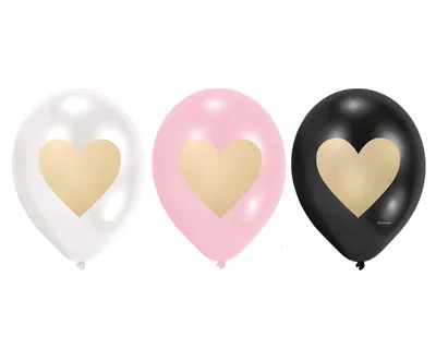 Party Deco Balon Latex Srce 23cm 6-1