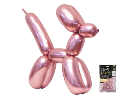 Party Deco Balon za Modeliranje 50 Kom, Ružičasti