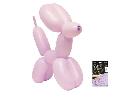 Party Deco Balon za Modeliranje 50Kom, Ljubičasti