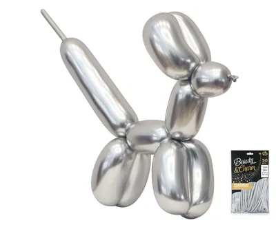 Party Deco Balon za Modeliranje 50Kom, Sivi