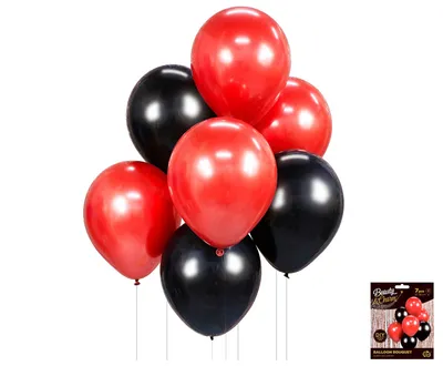 Party Deco Baloni Buket, 30cm 7/1, Crveni