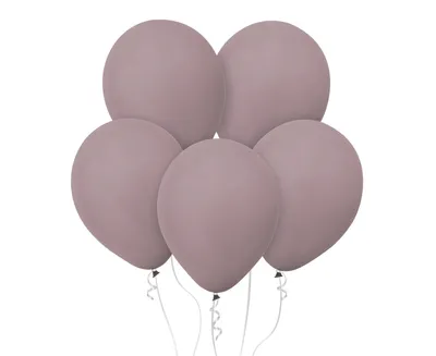 Party Deco Baloni Pastelni Kanjonska Ruža 30cm, 10Kom, Siva