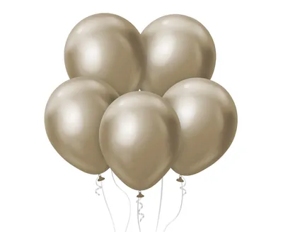 Party Deco Baloni Platinium Šampanjac 30cm, 7Kom, Zlatna Boja