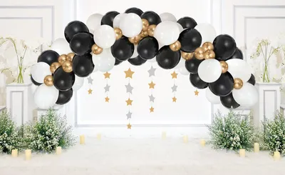 Party Deco Baloni Vijenac 70Kom, Crni