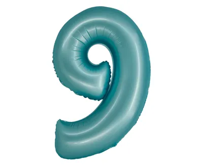 Party Deco Folijski Balon Br.9, 76Cm, Svijetlo Plavi