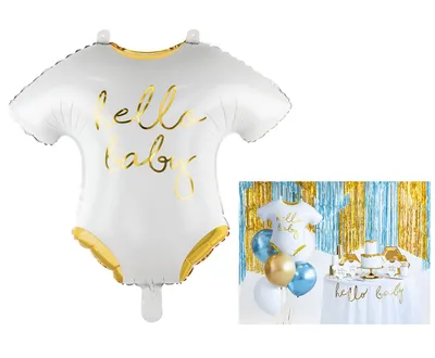 Party Deco Folijski Balon Hello Baby 51x45cm