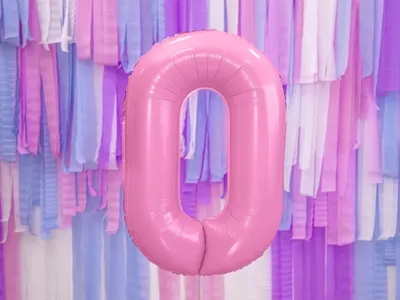 Party Deco Folijski Balon Pink Br.0, 86cm, Roza