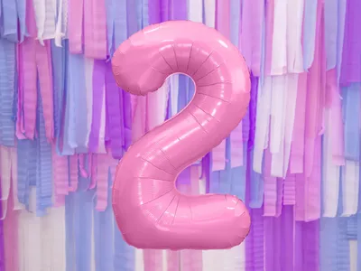 Party Deco Folijski Balon Pink Br.2, 86cm, Roza