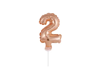 Party Deco Folijski Balon S Štapićem 13cm, Broj 2