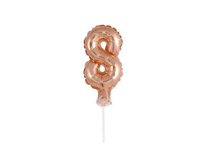 Party Deco Folijski Balon S Štapićem 13cm, Broj 8