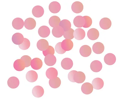 Party Deco Konfeti Krug 2cm 0.25Kg, Roze