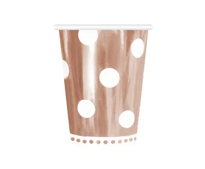 Party Deco Papirne Čaše 266Ml, 6 Kom, Roze