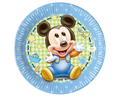Party Deco Papirni Tanjur Mickey Baby 20cm 8/1