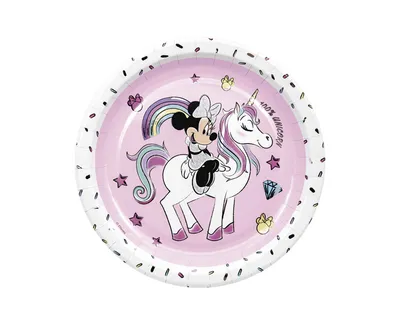 Party Deco Papirni Tanjuri Minnie Metallic Disney 23cm, 8/1