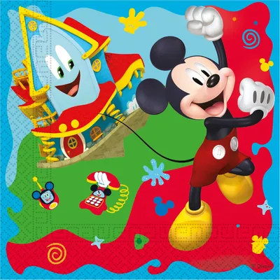 Party Deco Salveta Papirna Mickey Disney 33X33Cm, 20/1, Šarena